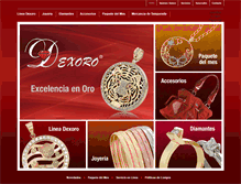 Tablet Screenshot of dexoro.com